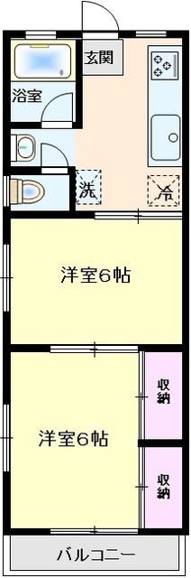 倉井ビル  302号室 間取り