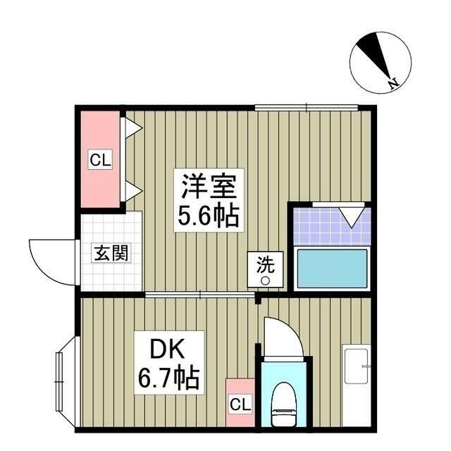ポルシェ厚木旭町 101号室 間取り