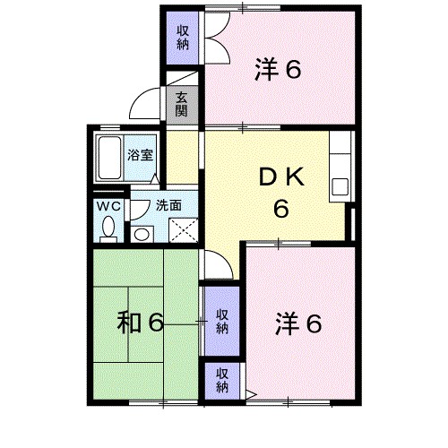 シャトレ湯川Ａ 103号室 間取り