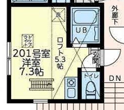 ユナイト洋光台パリピーピクサー 201号室 間取り