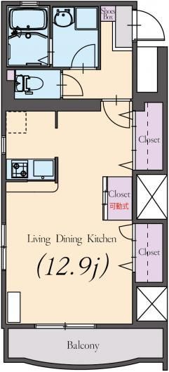 ベルフォート湘南 102号室 間取り