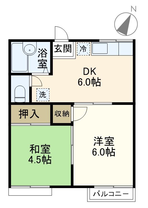 シャレー原宿C棟 C202号室 間取り