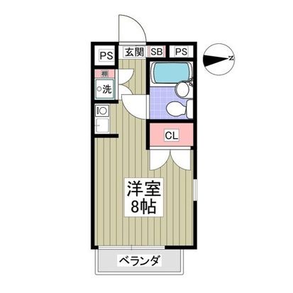 フローラルコートⅠ 102号室 間取り