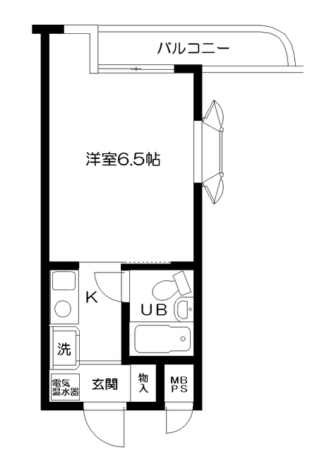 日神パレス戸塚 222号室 間取り