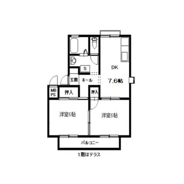 メゾン小林３ 201号室 間取り