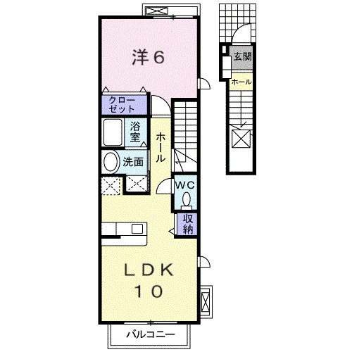 ポラーノ 201号室 間取り