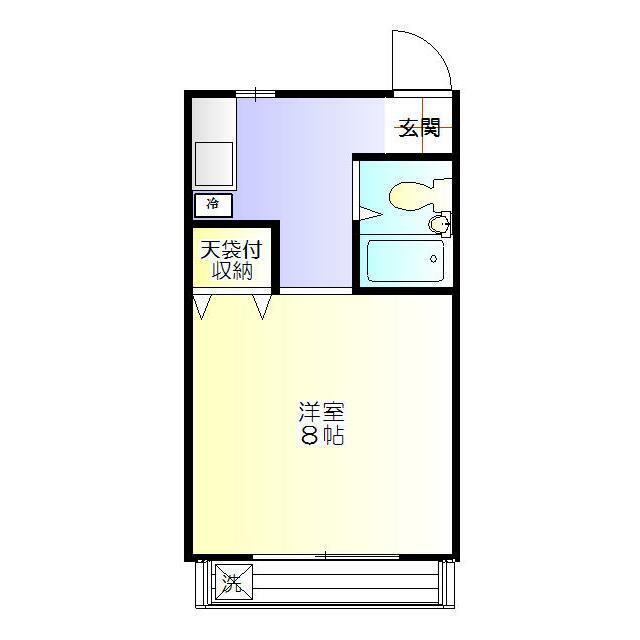 吉田コーポ第１ 206号室 間取り