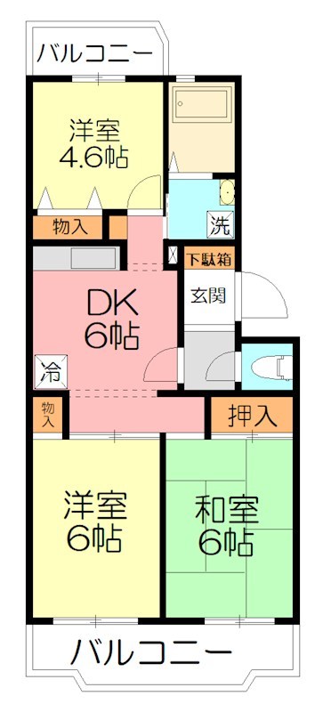 エトワールハイム 0202号室 間取り