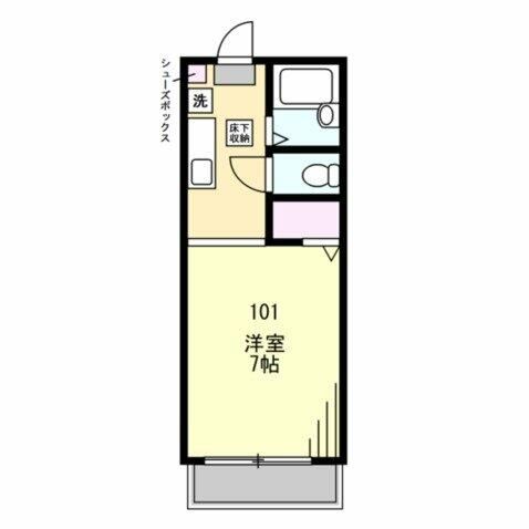 メゾン・ド・ミモザ 201号室 間取り