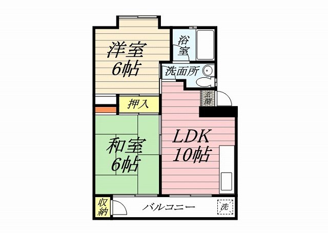 アパートメント大貫 101号室 間取り