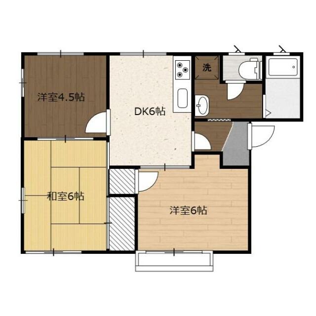 れいハウス 201号室 間取り