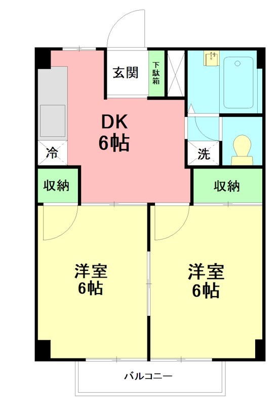 シティハイツAOKI 202号室 間取り