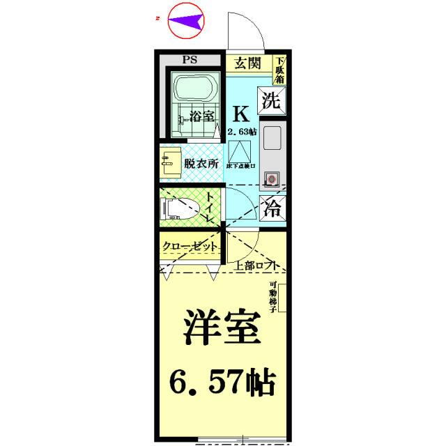 ノウルコースト 103号室 間取り
