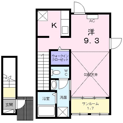 ＰＡＬ　一條 206号室 間取り