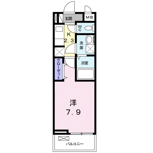 ラフレシール　ミユ 202号室 間取り