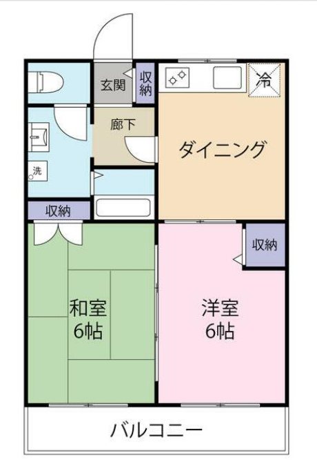 グレイスハイム 102号室 間取り