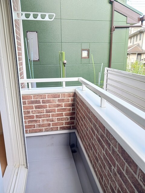 クラール曽比Ｂ ベランダ