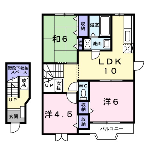アンフィニ 202号室 間取り