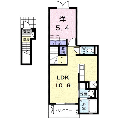 ヴィラ・ブエナ・パーク 204号室 間取り
