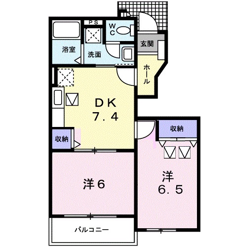 アグリーアブルⅡ 101号室 間取り