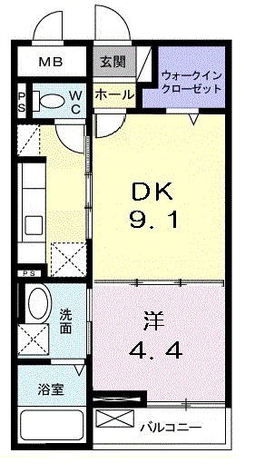 マグノリア湘南 101号室 間取り