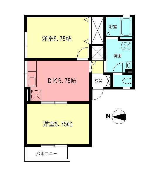 マーチ　梶塚 101号室 間取り