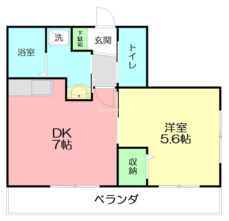 Vivace湘南(ビバーチェ湘南)  201号室 間取り