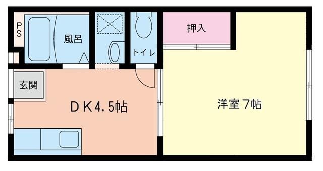 ユーゲンドハウス １F号室 間取り