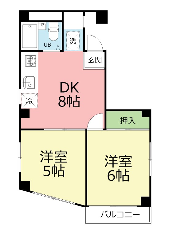 キャッスル笠間Ⅲ 301号室 間取り