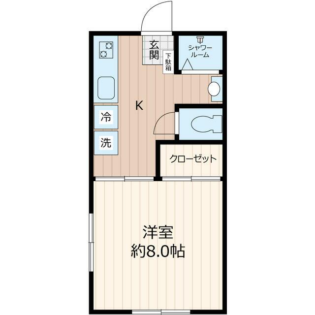 南矢名ＰＲＩＭＥＰＬＡＣＥ A-8号室 間取り