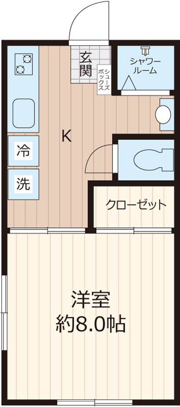 南矢名ＰＲＩＭＥＰＬＡＣＥ A-8号室 間取り
