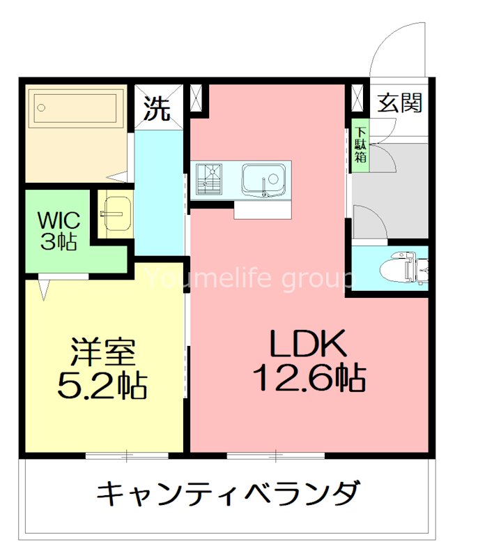 サフィール湘南 303号室 間取り