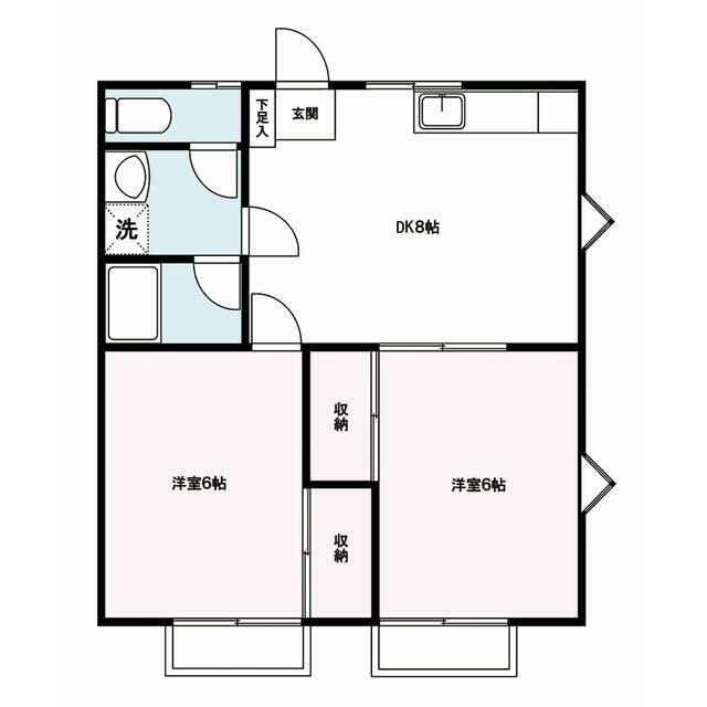 一の崎ハウス 201号室 間取り