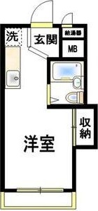 エリール厚木 205号室 間取り