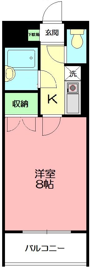 アンソレイユ湘南台 301号室 間取り