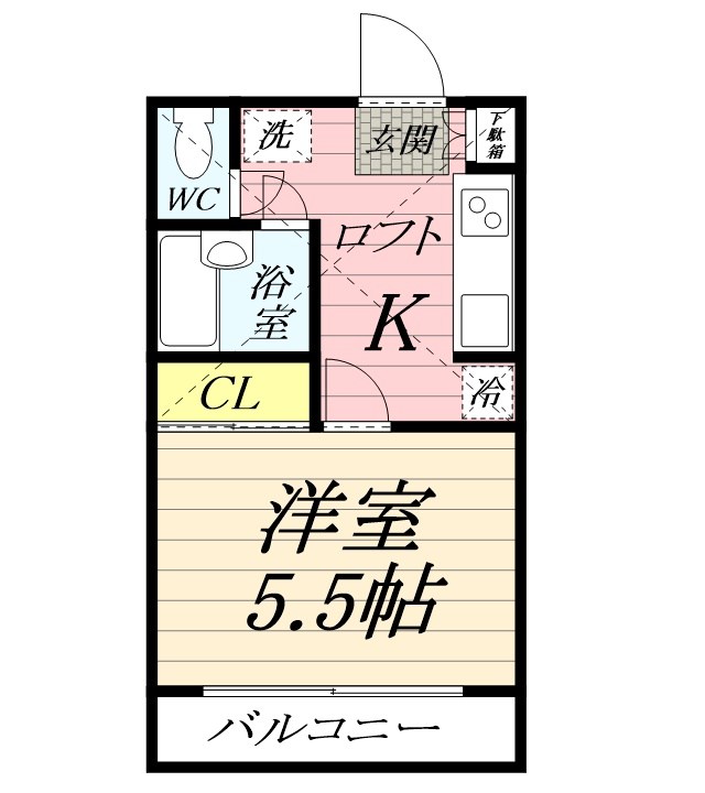 ウェルネスⅢ 405号室 間取り