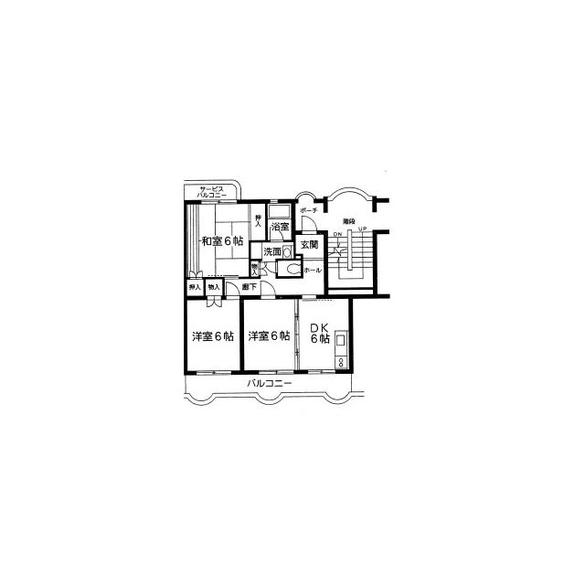 第５メゾン星崎 306号室 間取り