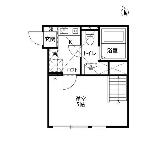 ロンド・ベル 205号室 間取り