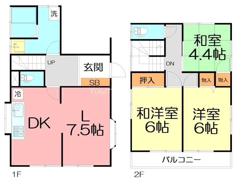 横浜市戸塚区戸塚町４４９５番地４０戸建 間取り