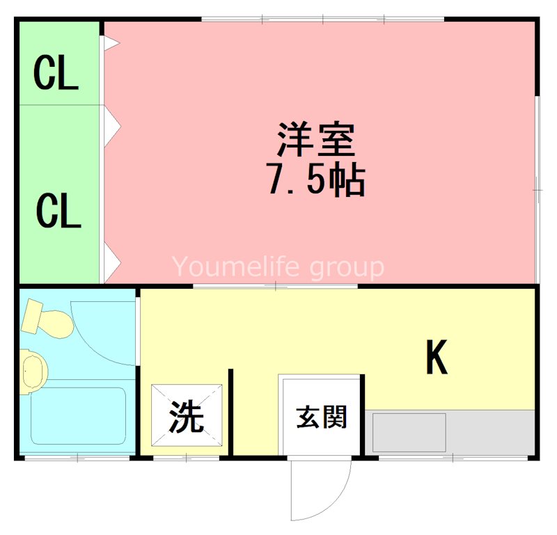 アパルト湘南 104号室 間取り