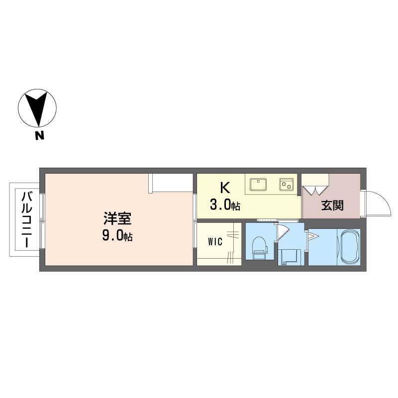 サンクレスト 102号室 間取り