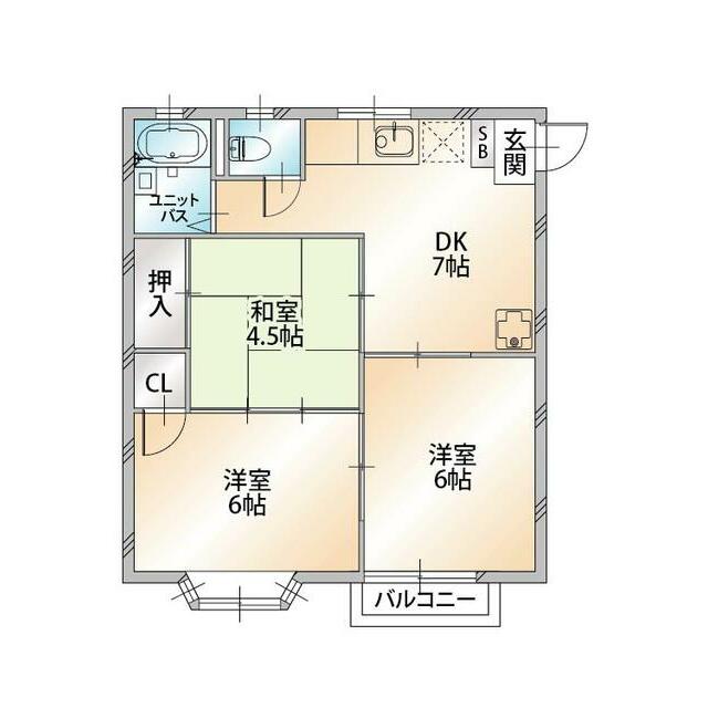 アルタヒル 201号室 間取り