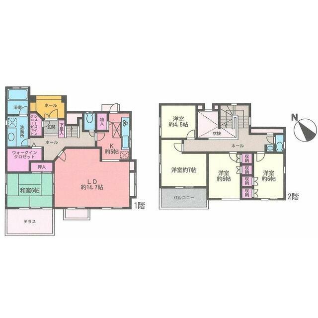 桂坂　注文住宅貸家 間取り