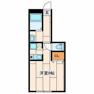 湘南（新）パラシオン 102号室 間取り