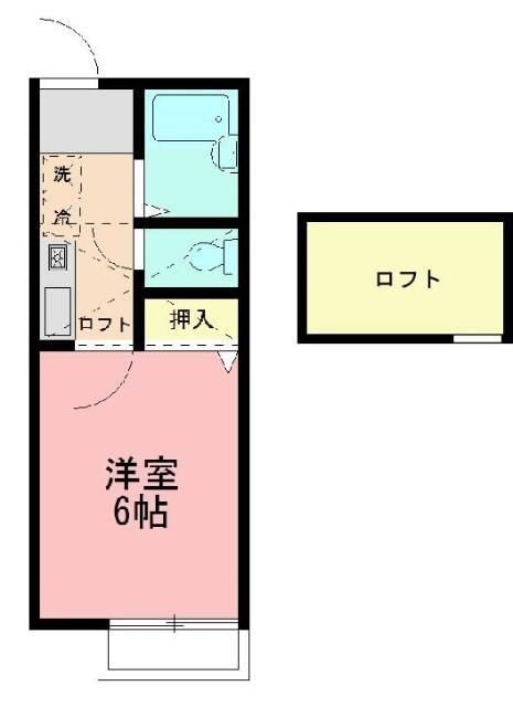つゆきハイツ 203号室 間取り