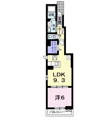 スノーリバーⅡ 103号室 間取り