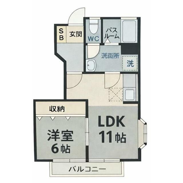 エクセレント・クレオ 103号室 間取り