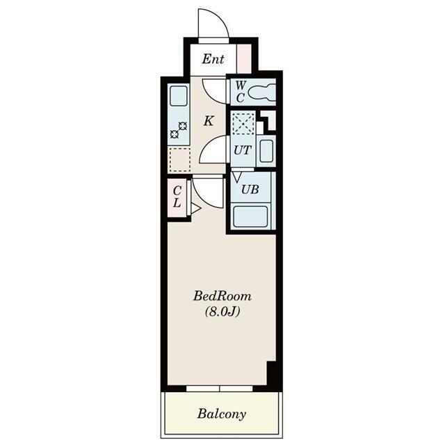 Ｓ－ＦＯＲＴ湘南平塚 206号室 間取り