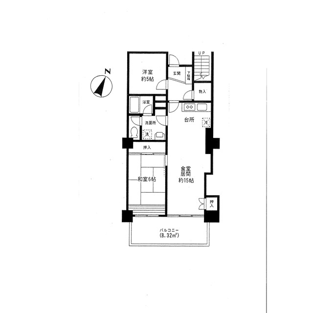 東急ドエルフェニックス 317号室 間取り