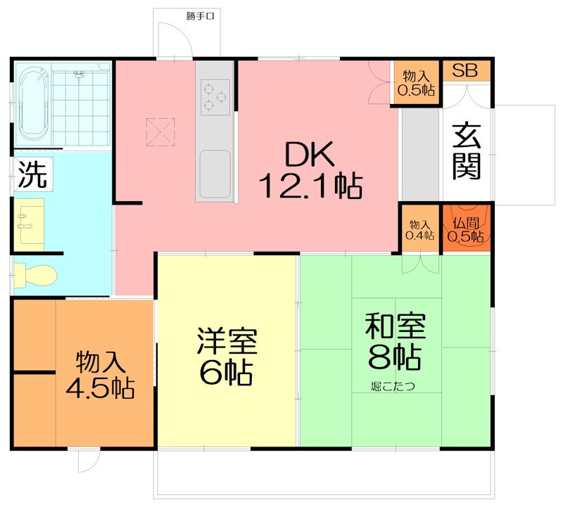 加藤貸家　8号棟 間取り